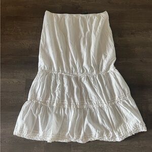 wild fable White Tiered Maxi Skirt